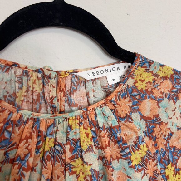 Veronica Beard Floral Cotton Mini Dress – Size 00 - Picture 2 of 4